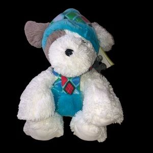 NWT Soft Furry Puppy Dog Plush for St Judes by Hugfun International; Stuffed Dog